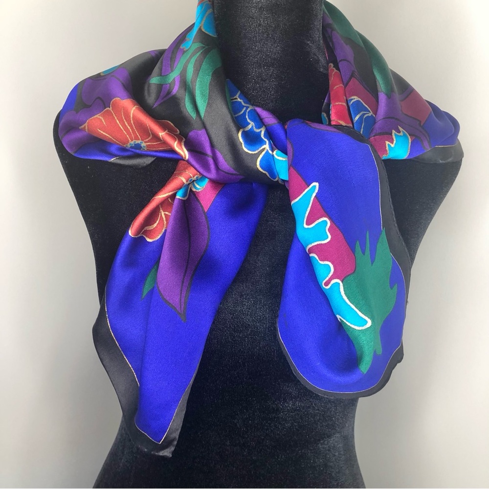 Colorful Floral Scarf - Picture 3 of 3